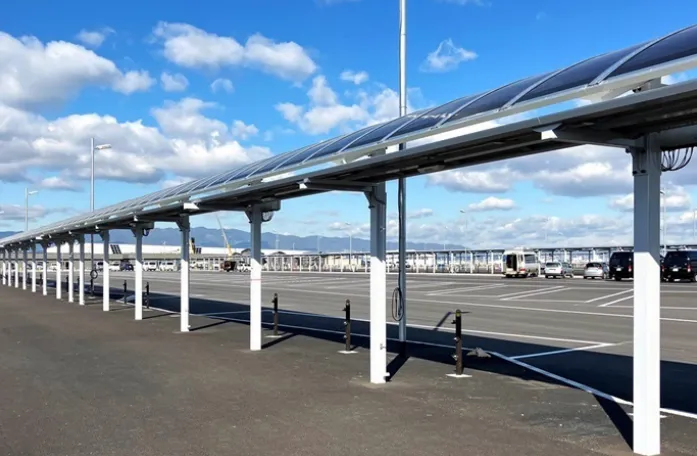 250m超のペロブスカイトの発電設備